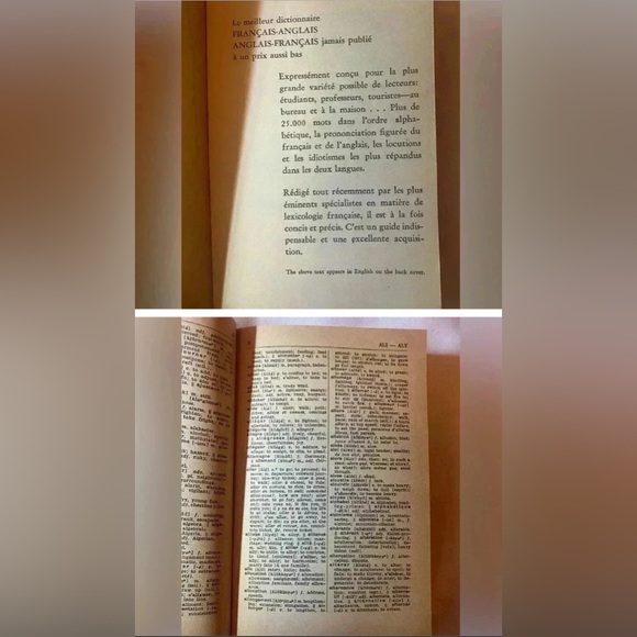 Larousse’s French•English >> English•French Dictionary published in 1955 - Picture 3 of 5